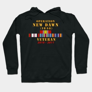 Operation New Dawn Service Ribbon Bar w GWT - Iraq (2010 - 2011) X 300 Hoodie